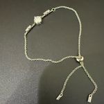 925 Sterling Silver Moissanite Meteor Wishing Slider Bracelet 3g. Photo 4