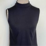 Cynthia Rowley  Womens Mocked Neckline Black Dress Size 4 Sleeveless Stretch Photo 3