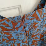 Madewell Sweetheart Mini Dress in Floral 100% Linen Blue Isle Size 4 NWT Photo 7