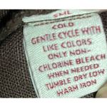 JM Collection Vintage Brown 100% Linen Panel Midi Skirt 14 Photo 6