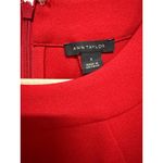 Ann Taylor  Red Tank Zipper Back Size Small Business Dressy Casual Statement Photo 4