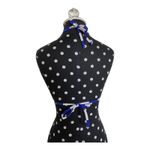 Heat Womens Bikini Top Sz S Royal Blue White String Padded Removable Pads‎ Photo 2