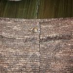 Gerard Darel  Gold and Brown Metallic Boucle Skirt Wool Blend - Size 40 (M or 8) Photo 5