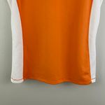 Harley Davidson HARLEY-DAVIDSON Orange White V Neck Jersey Logo Emblem Tank Top Photo 9
