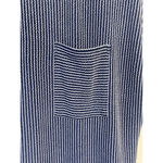 Evaless T Shirt Dress Womens Size M Blue White Ribbed Knit Relaxed Fit Stretch Size M Photo 4