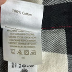 Hanna Andersson Flannel Buffalo Plaid long sleeve button down Pajama Top Black Size M Photo 6