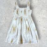 Sundress Womens White Gold Amande‎ Robe Court Sarong Mini Dress Wrap Sz L/XL Size L Photo 6