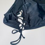Hollister Black Scoop Lace-up Tie Sides Bikini Top Photo 3