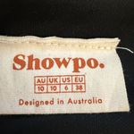 Showpo. Coming For You Mesh Midi Dress Women's 6 Black Formal Cocktail Party Photo 13