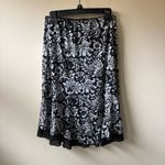 Wrapper Y2K Floral Black and White Skirt Photo 5