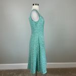 Adrianna Papell Sequined Boucle Midi Fit and Flare Cocktail Dress Green Size 6 Photo 2