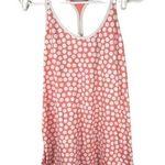 Nike  Dri Fit women’s racer back tank top vented polka dots peach activewear run Photo 0