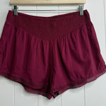 Free People  shorts ruched waist elastic lightweight boho loungewear Medium Photo 0