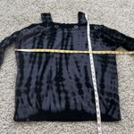 Rock & Republic  Cold Shoulder Tie Dye Knit Pullover Long Sleeve Sweater Medium Photo 3