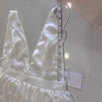 Lulus Elegant real love White satin Sleeveless Maxi Dress size S Photo 15