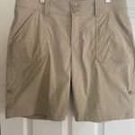 Eddie Bauer Women’s  Roll Tab Convertible  Shorts - Tan size 12 Photo 1