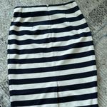 The Limited  Women’s midi Striped Pencil Skirt Navy Blue and White Stipes 0 Photo 4