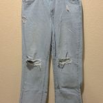 Refuge Light Blue Wide Leg Jeans w/ Rips Photo 0