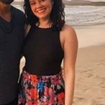 LoboRosa Floral Mini Skirt in Black Small Womens Floral Satin Tiered Photo 10