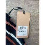 Halogen NWT Black Barbara Striped Midi Skirt Size Medium Photo 1