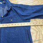 L.L.Bean Vintage Denim Shirt Dress Women’s MIDI Button Front Size 14 Cottage Photo 8