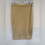 Vintage Gispa Italy Merino Wool Pencil Skirt Butter Yellow Approx Size 2 Photo 1