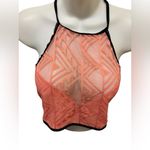 ICOLLECTION Euphemia Mesh Bralette Size 3X Peach Lined Sexy Hot Seductress Pink Photo 4