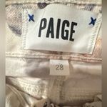 Paige  Floral Ankle & Cropped Jeans - Cream and Orange Photo 2