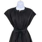 Deluc Cancela Poplin Sleeveless Shirt Dress Black Cotton Dress Size XS Photo 2