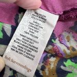 Soft Surroundings Bouquet of Roses Floral Short Sleeve Tunic Purple Size Small Photo 12