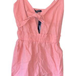 One Clothing  Pink Cotton Summer Romper Spaghetti Strap Casual Playsuit‎ E14 Photo 0