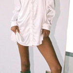 Princess Polly 90210 Satin Shirt Mini Dress Photo 0