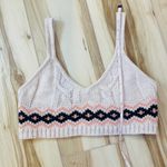 Sage & Oak Young Contemporary Crochet Knit Woman’s Size XL Cropped Bra Top White Photo 2