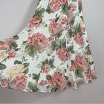 Revolve Divine Heritage x  Twist Back Floral Midi Dress in Ivory Small Photo 6