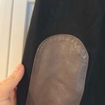 Ralph Lauren Lauren  black leather trim quarter zip long sleeve dress 4 Photo 5