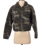 American Eagle ✨  Women’s Camo Fleece Sherpa Teddy Cropped Jacket✨ Photo 1