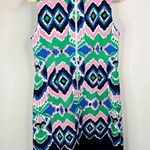 Gabby Skye  Geometric Print Sleeveless Shift Dress Multicolor Size 8 Photo 2