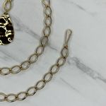 Gold Tone Chain Link Belt Teardrop Charm Festival Y2K Extra Small/Small (XS/S) ✨ Photo 1