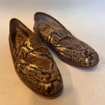 Sam Edelman Womens Loraine Horsebit Metallic Snake Print Loafers Size 6 Photo 2