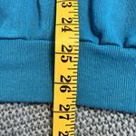 Jerzees Vintage Horse Carousel Sweatshirt Glitter Pullover M 80s USA Crew Teal Photo 4