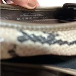 Tory Burch Louisa Python Brown Beige Black Snake Print Logo Ballet Flat Size 6.5 Photo 5