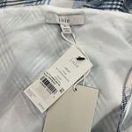 Joie NWT  Abiah silk Dress porcelain plaid dress sz XL Photo 6