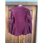 Boden Velvet Blazer Maroon size 4 Photo 4