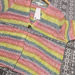Adyson Parker Spring Lilac‎ Combo Multicolor Knit Cardigan Sweater Size 1X Pink Photo 10