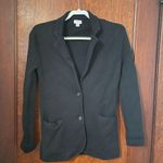 J.Crew  G9309 Black Sweater Blazer Size XS Photo 1