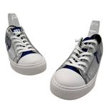 FOCO Sneakers Womens Size 10 NY Giants Glitter Low Top Silver Blue Photo 1