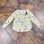 Cuddl Duds  Honeycomb Fleece Pajama Top & Pajama Joggers Set Mint Dogs XS Photo 7