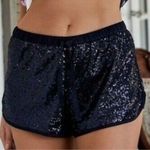 Victoria's Secret Victoria Secrets Navy Blue Sequins Sleep Shorts M Photo 1