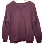 Abercrombie & Fitch  Burgundy Red Ribbed Knit Crewneck Long Sleeve Sweater Size L Photo 0