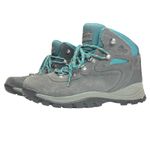 Columbia Newton Ridge Waterproof Amped Hiking Boots Shark River Blue Size 9W EUC Photo 2